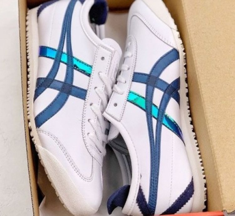 Onitsuk A Tiger Mexico 66 White Navy Sneakers