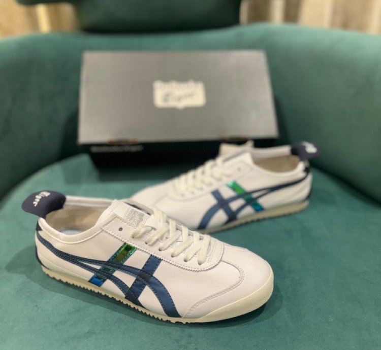 Onitsuk A Tiger Mexico 66 White Navy Sneakers