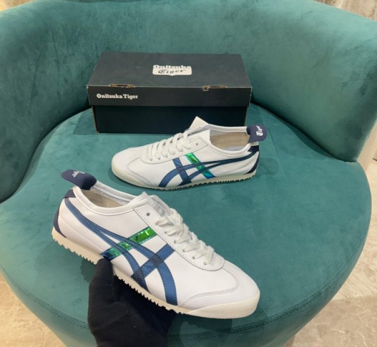 Onitsuk A Tiger Mexico 66 White Navy Sneakers