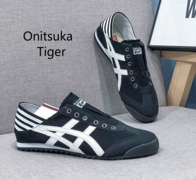 Onitsuk A Tiger Party Black White Slipons