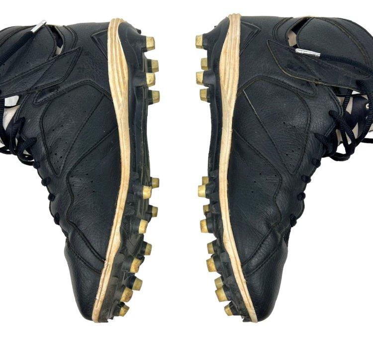 Vintage Air Jordan Retro 7 Oreo Football Cleats 2014 Size 10 Black White Mens
