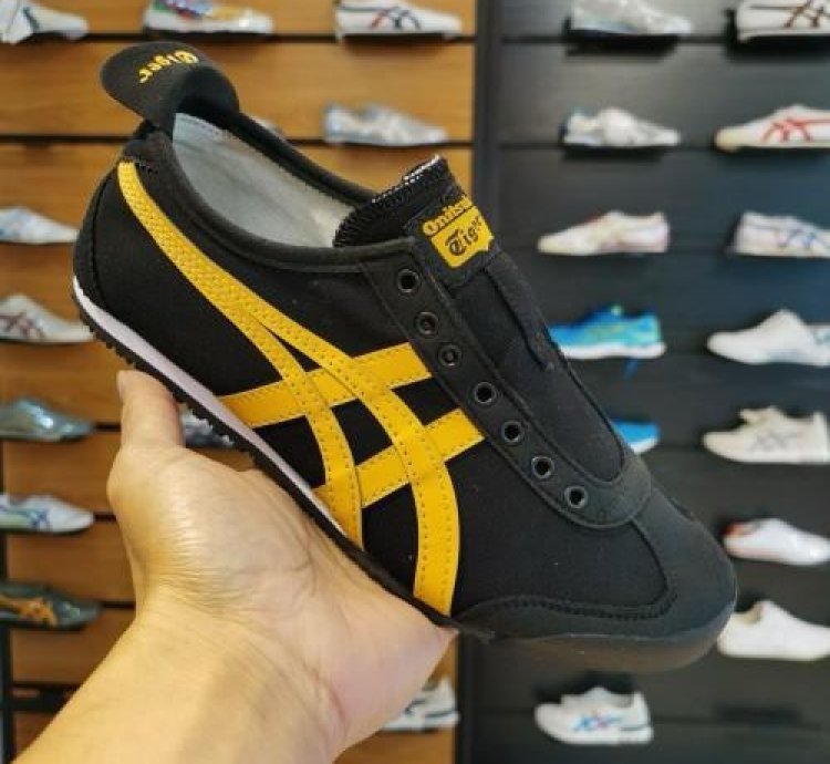 Onitsuka Tiger Mexico 66 Black Yellow Slipons