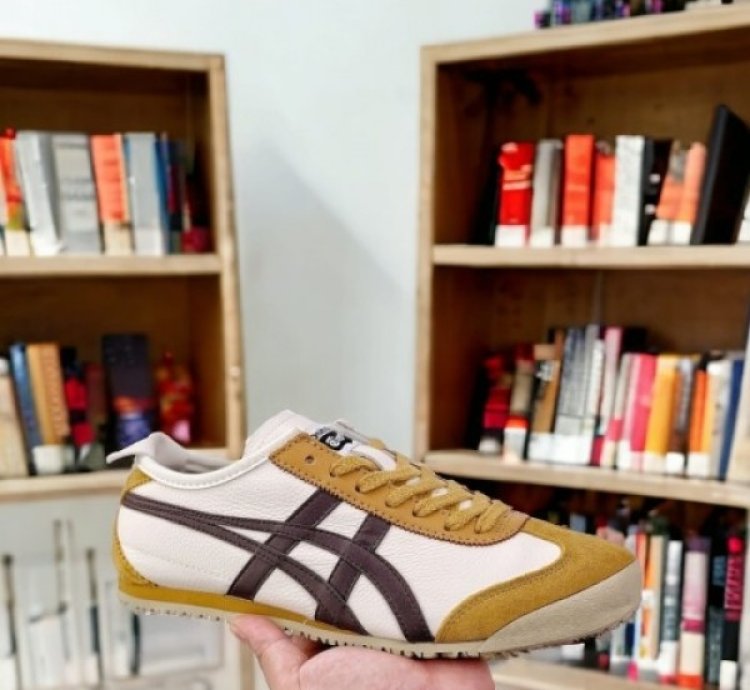 Onitsuka Tiger Mexico 66 Cream Licorice Brown Sneakers