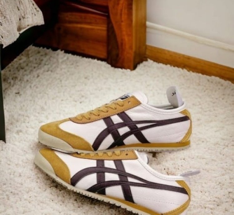Onitsuka Tiger Mexico 66 Cream Licorice Brown Sneakers