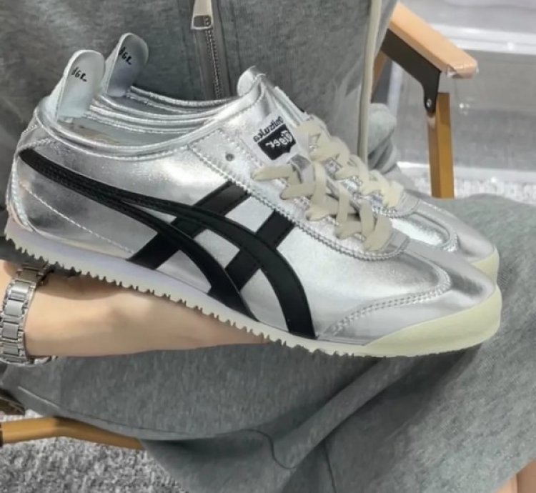 Onitsuka Tiger Mexico 66 Pure Silver Black Sneakers