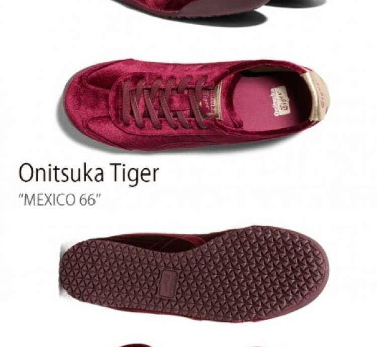 Onitsuka Tiger Mexico 66 Red Velvet Authentic Sneakers