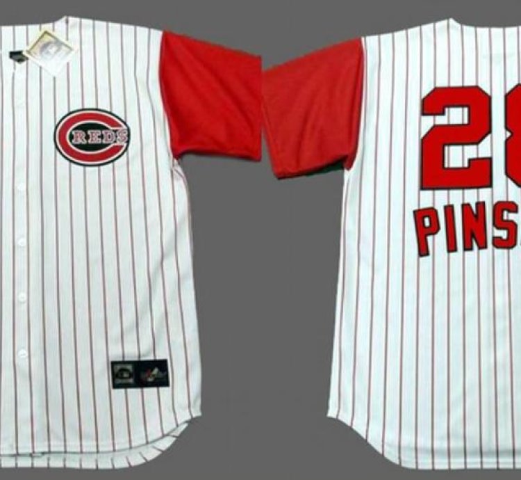 Cincinnati Reds Vada Pinson White Throwback Jersey