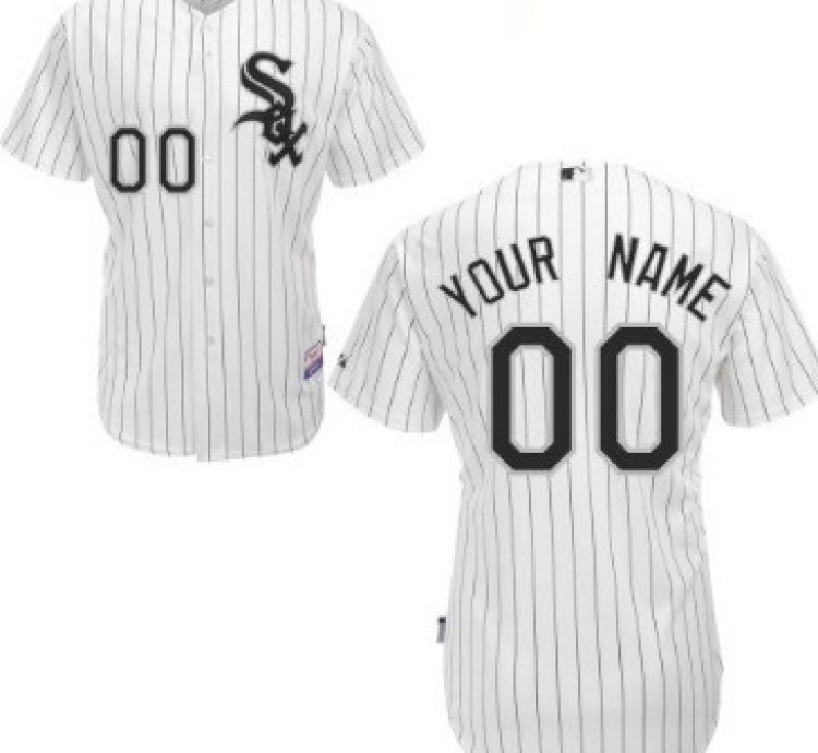 Chicago White Sox Customized White Pinstripe Jersey