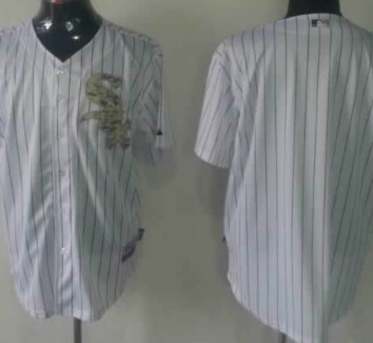 Chicago White Sox Customized White With Camo Jersey