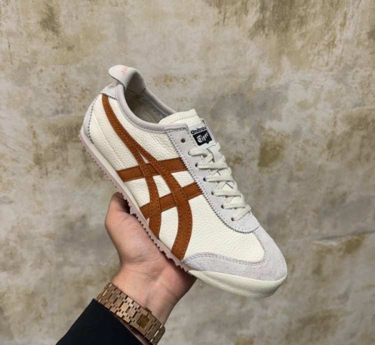 Onitsuka Tiger Mexico Cream Orange Sneakers