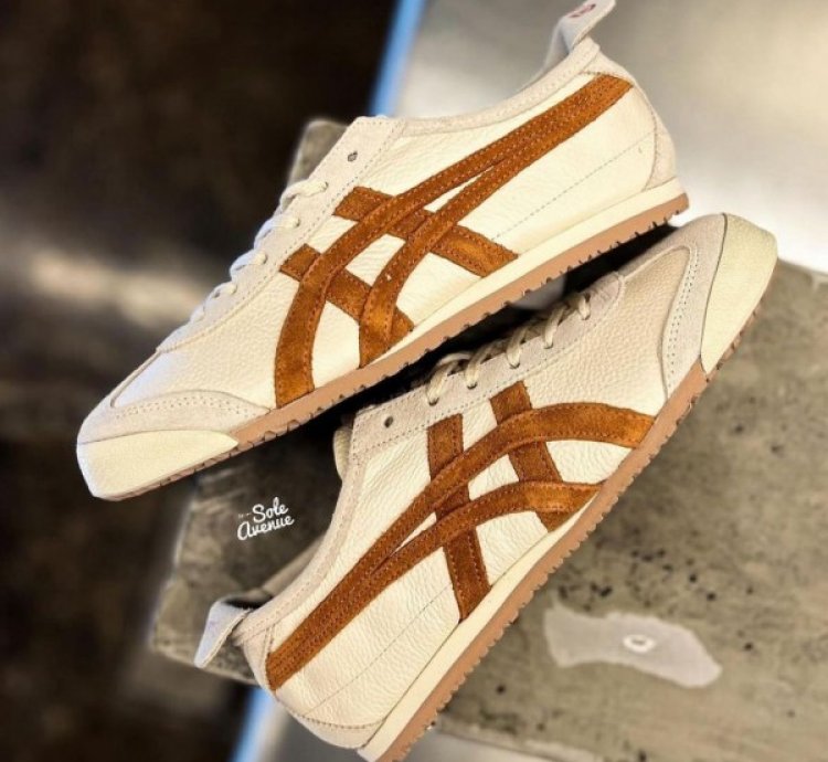 Onitsuka Tiger Mexico Cream Orange Sneakers