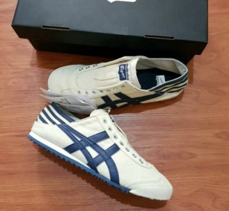 Onitsuka Tiger Slip On Paraty Cream Navy Slipon