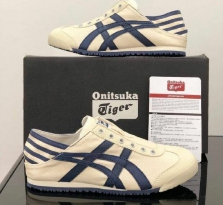 Onitsuka Tiger Slip On Paraty Cream Navy Slipon