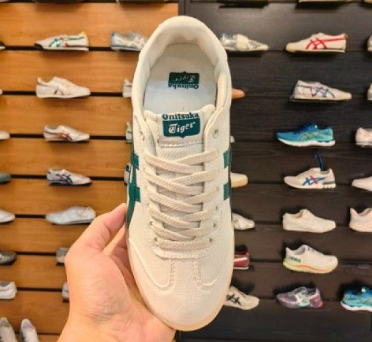 Onitsuka Tiger Tokuten Canvas White Green Sneakers
