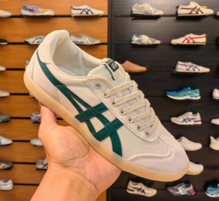 Onitsuka Tiger Tokuten Canvas White Green Sneakers