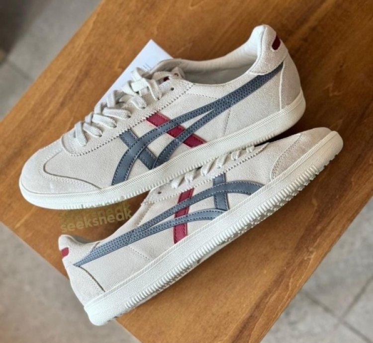 Onitsuka Tiger Tokuten Grey Red Sneakers