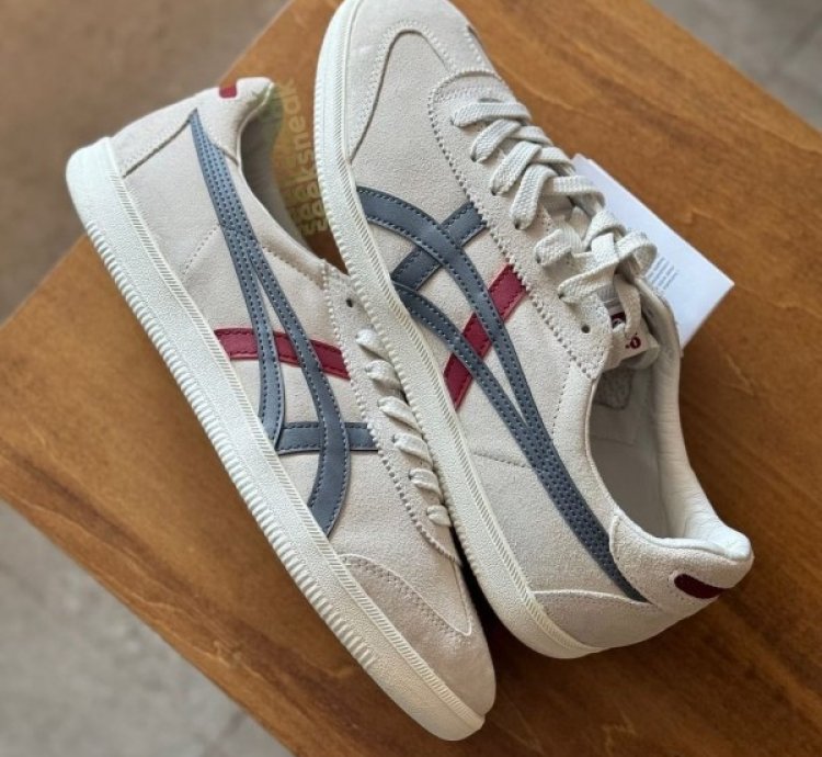 Onitsuka Tiger Tokuten Grey Red Sneakers