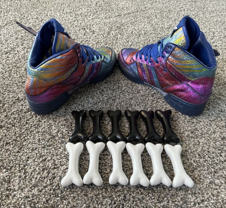 Adidas Jeremy Scott Rainbow Wings Bones Size 9 5 Rare