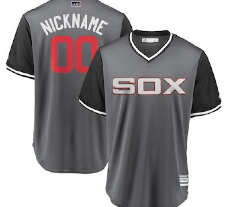 Chicago White Sox Majestic Gray 2018 Players Weekend Cool Base Custom Jersey