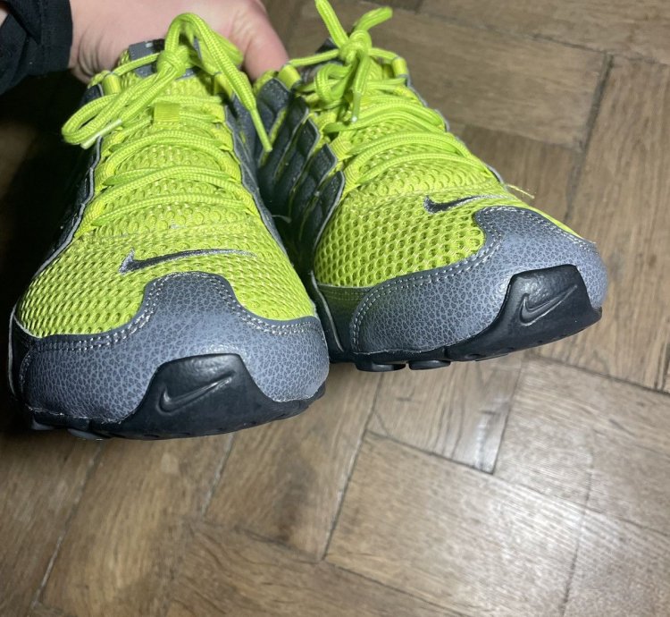 Vintage Men Nike Shox Y2k Gray Yellow Sneakers Shoes