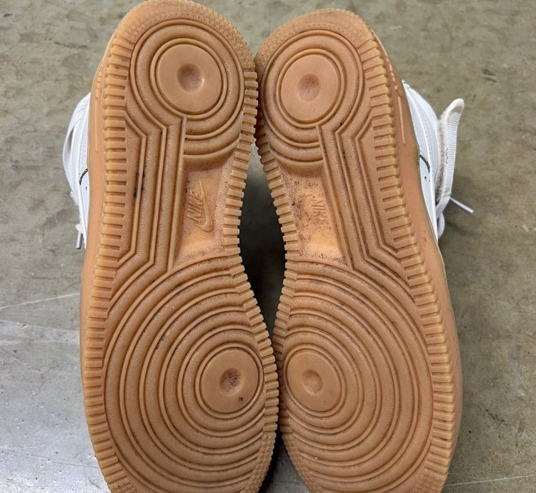Vintage Nike Air Force 1 High Gum Bottom Utility Strap Shoes