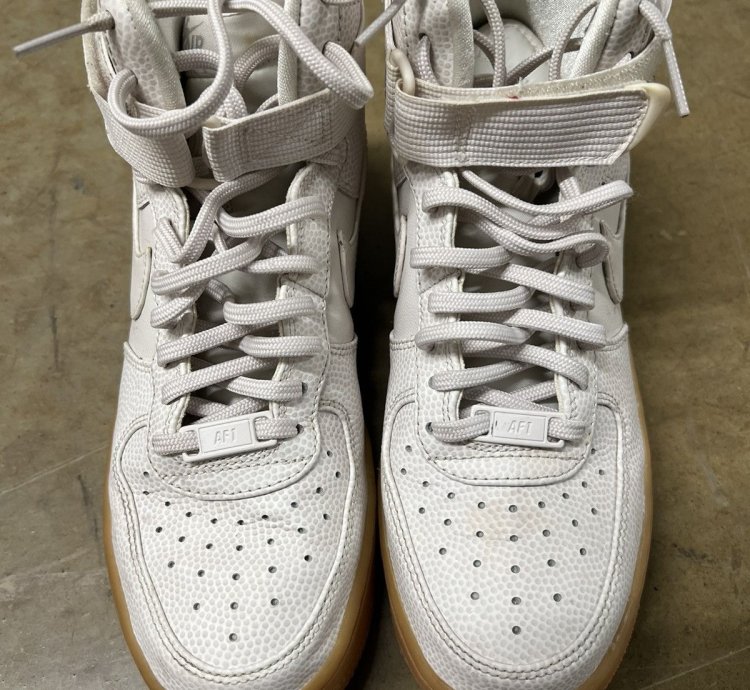 Vintage Nike Air Force 1 High Gum Bottom Utility Strap Shoes