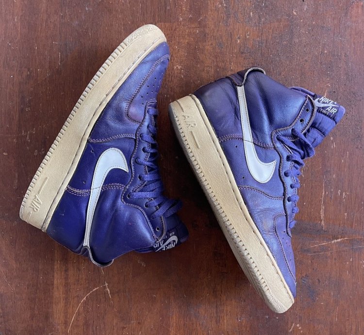 Vintage Nike Air Force 1 High Purple 1993