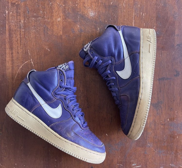 Vintage Nike Air Force 1 High Purple 1993