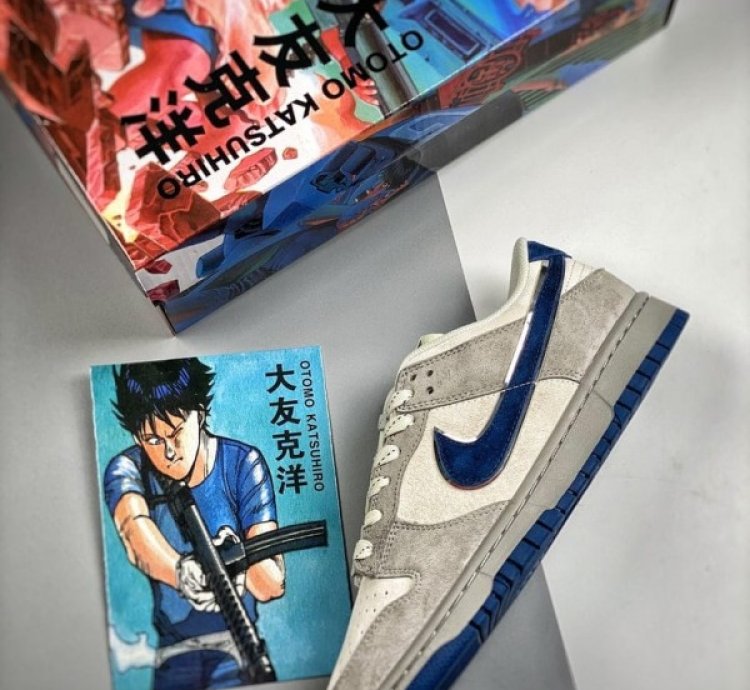 Otomo Katsuhiro X Nike Sb Dunk Low Steamboy Ost Grey Blue Sneakers