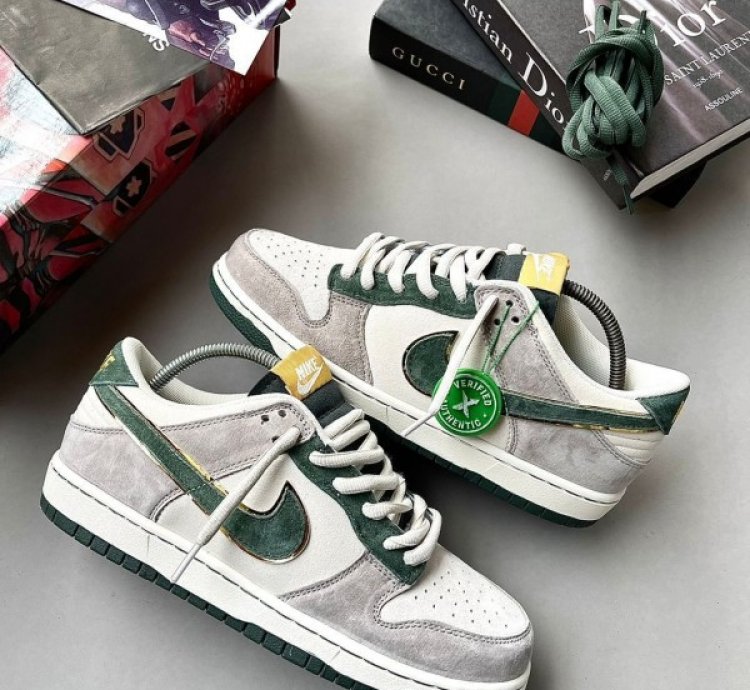 Otomo Katsuhiro X Nike Sb Dunk Low Steamboy Ost Grey Green Sneakers