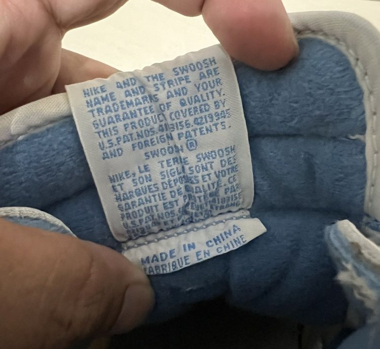 Vintage Nike Air Force 1 High White Colombia Blue 2001