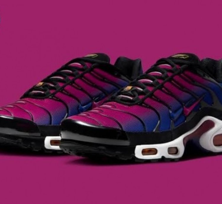 Patta X Fc Barcelona X Nike Air Max Plus Purple Blue Running Shoes