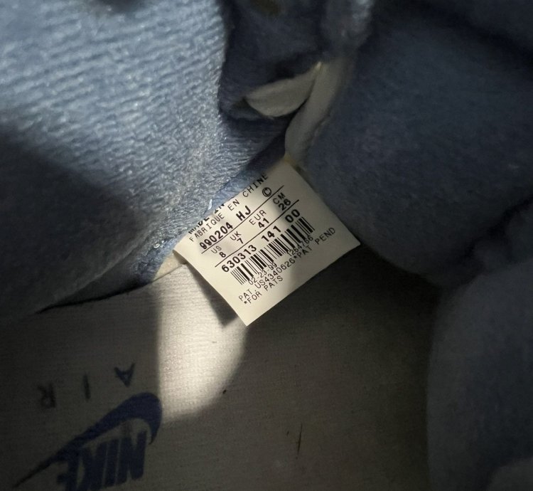 Vintage Nike Air Force 1 High White Colombia Blue 2001