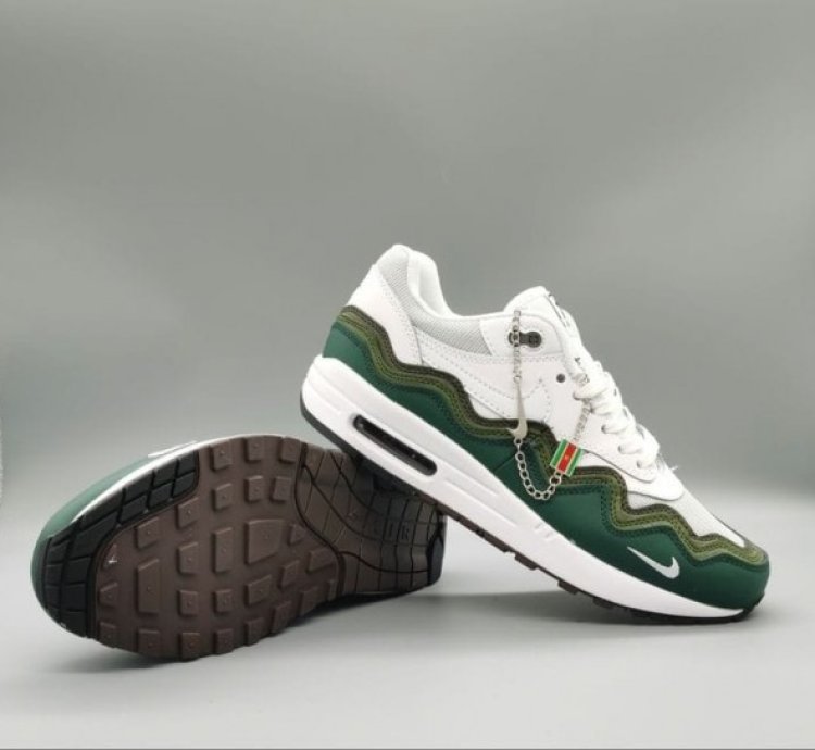 Patta X Nike Air Max 1 Concept Green White Running Shoes