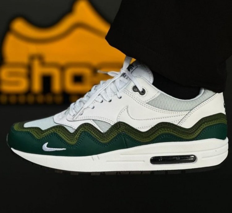 Patta X Nike Air Max 1 Concept Green White Running Shoes