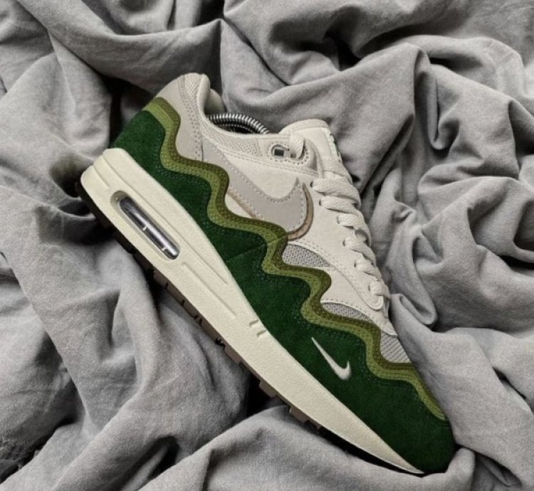 Patta X Nike Air Max 1 Concept Green White Running Shoes