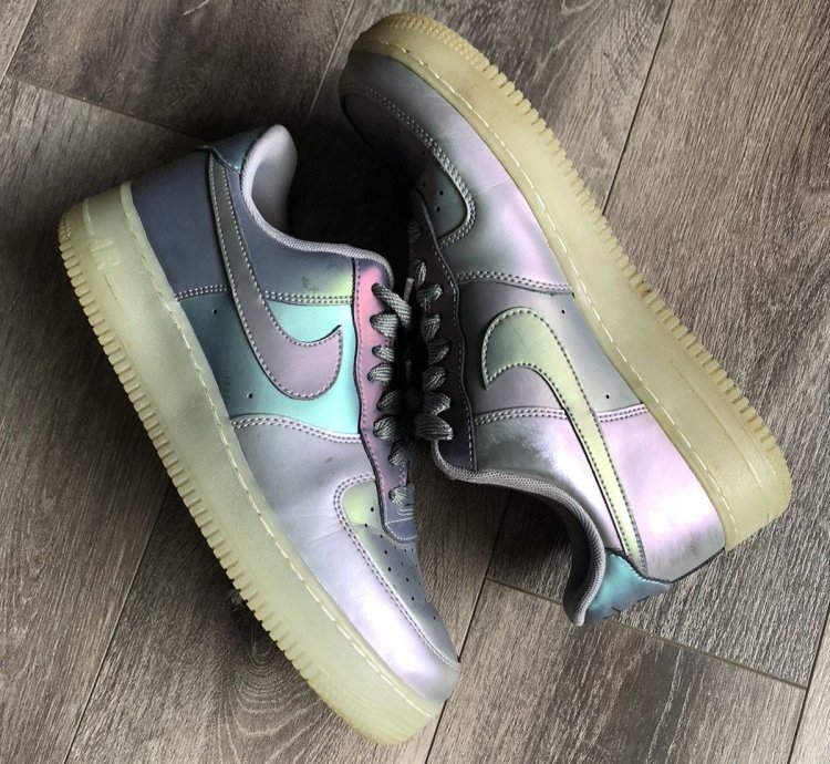 Vintage Nike Air Force 1 Low 07 Lv8 Iridescent Shoes