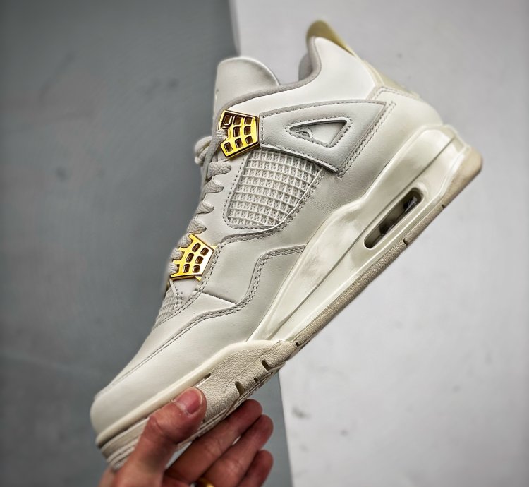 Nike Air Jordan 4 White Gold