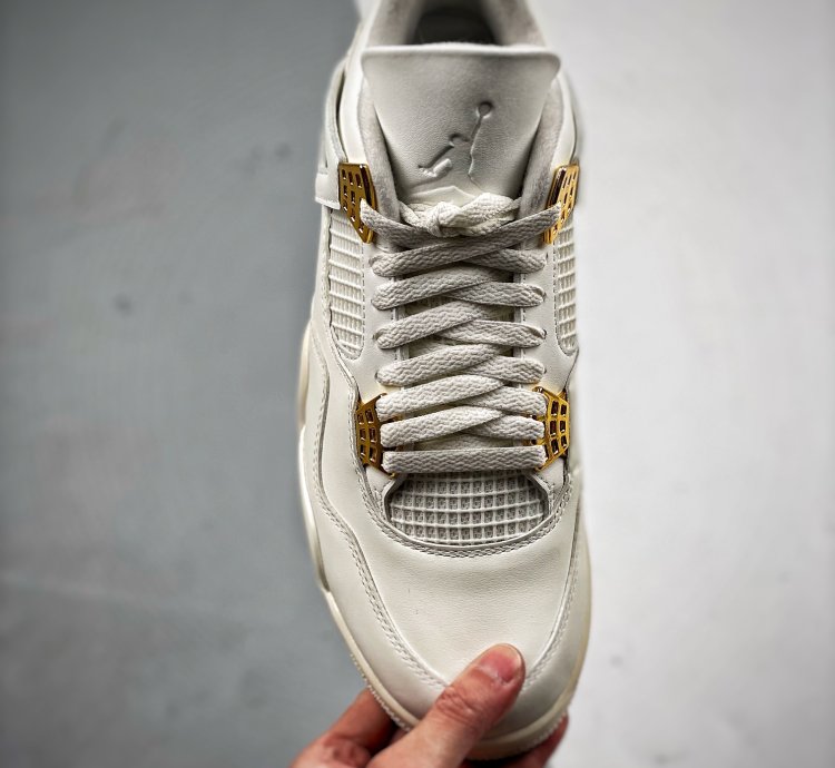 Nike Air Jordan 4 White Gold