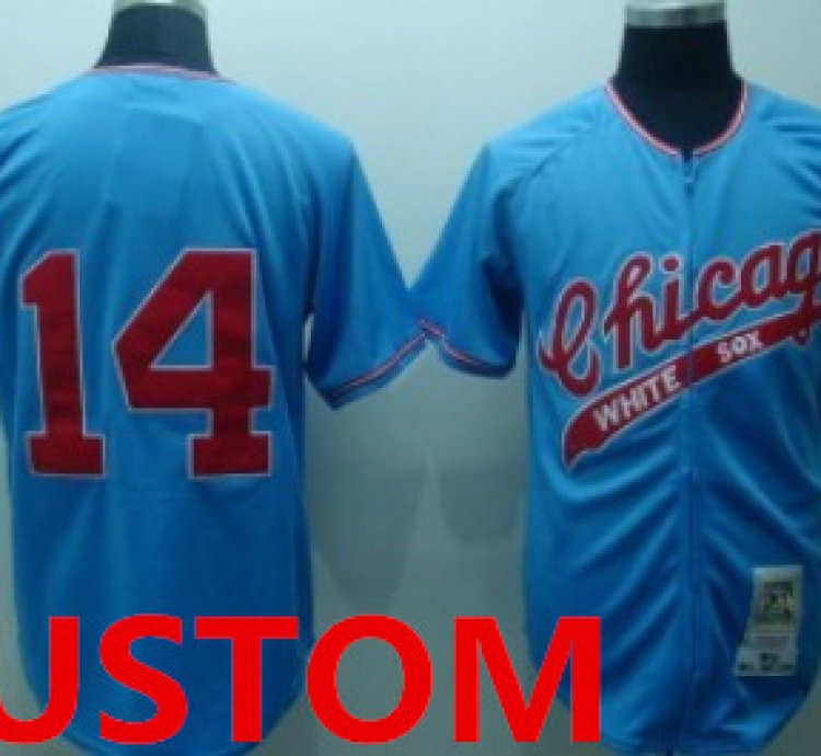 Custom Chicago White Sox 1972 Blue Throwback Jersey