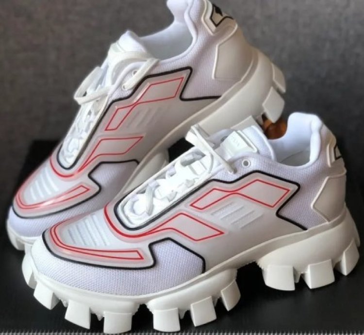 Prada Cloudbust Thunder White Red Sneakers