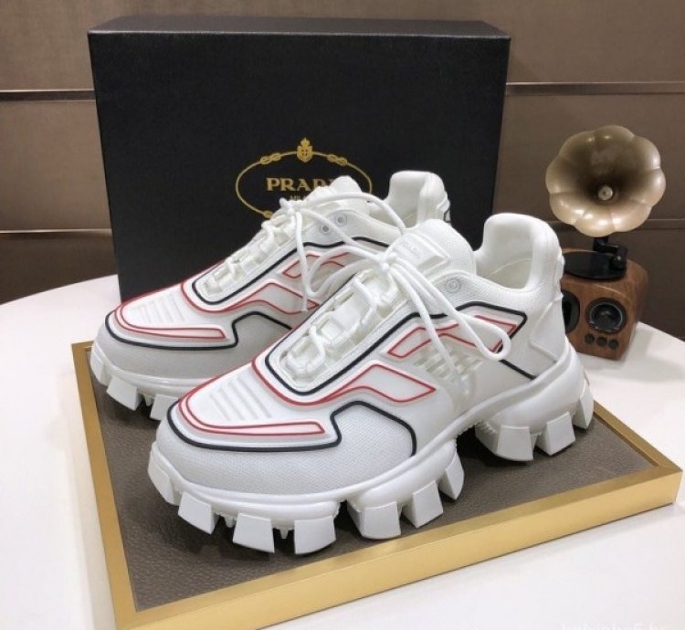 Prada Cloudbust Thunder White Red Sneakers