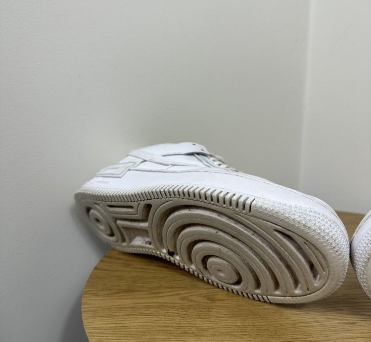Vintage Nike Air Force 1 Low Triple White Shadow Sneakers