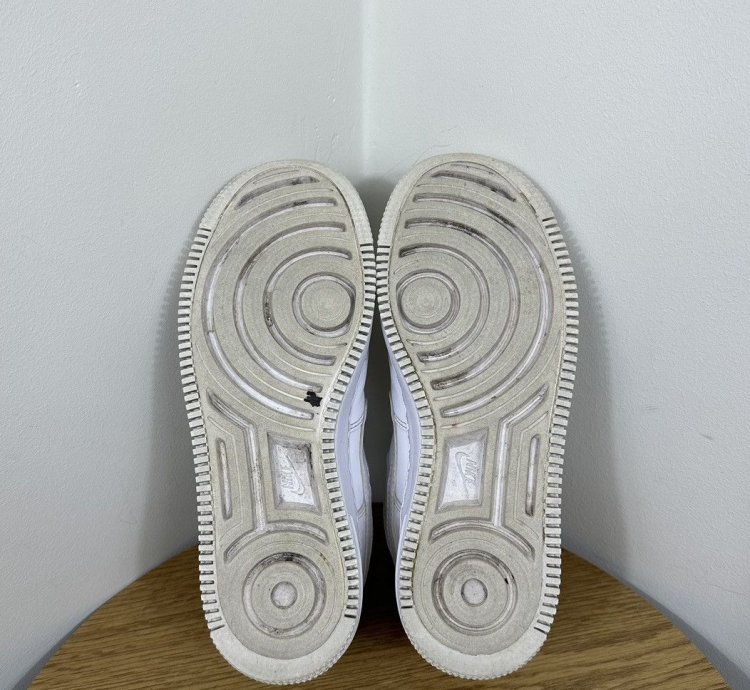 Vintage Nike Air Force 1 Low Triple White Shadow Sneakers
