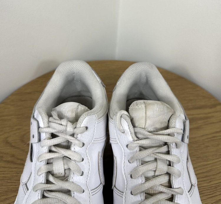 Vintage Nike Air Force 1 Low Triple White Shadow Sneakers