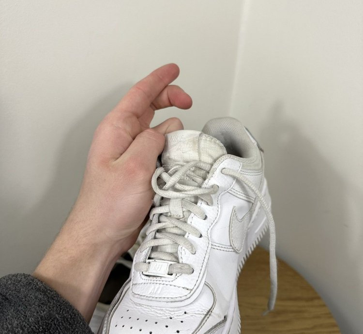 Vintage Nike Air Force 1 Low Triple White Shadow Sneakers