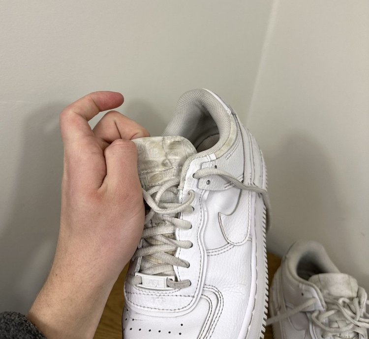 Vintage Nike Air Force 1 Low Triple White Shadow Sneakers