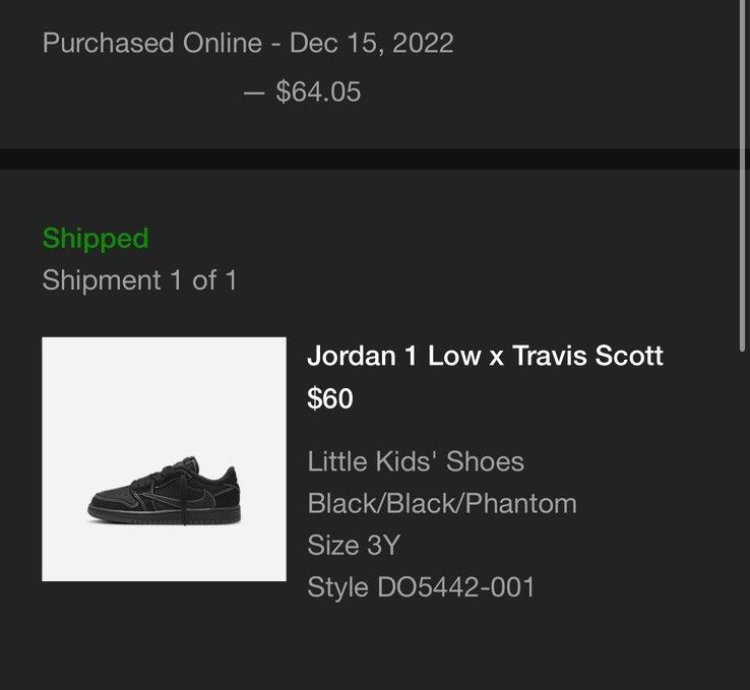 Jordan 1 Retro Low Og Sp Travis Scott Black Phantom ps 3y