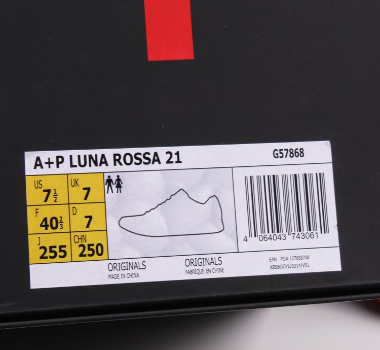 Adidas Prada Luna Rossa 21 Core Black Sneakers