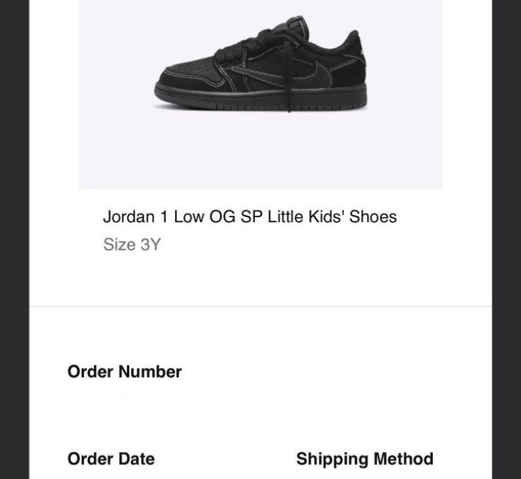 Jordan 1 Retro Low Og Sp Travis Scott Black Phantom ps 3y